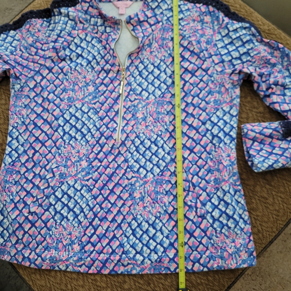 Lilly Pulitzer Colorful Patterned Long Sleeve Top - Picture 2 of 5